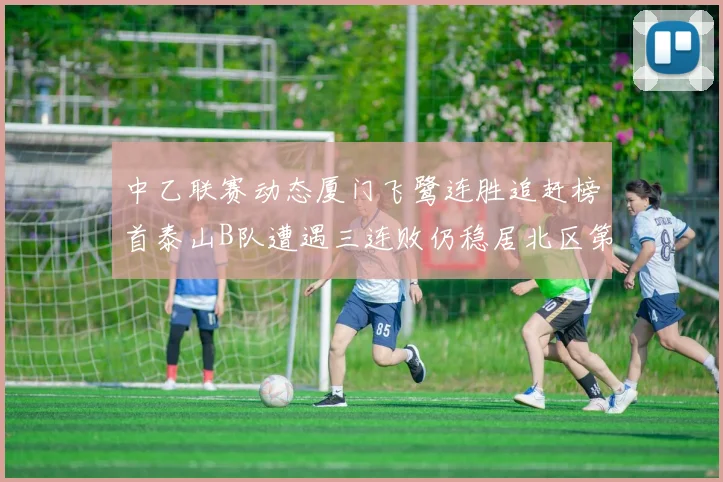 中乙联赛动态厦门飞鹭连胜追赶榜首泰山B队遭遇三连败仍稳居北区第三